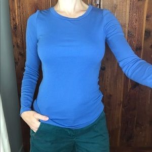 J. Crew fitted Tee long sleeve light blue S
